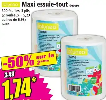 Norma LALYNEA Maxi essuie-tout décoré offre