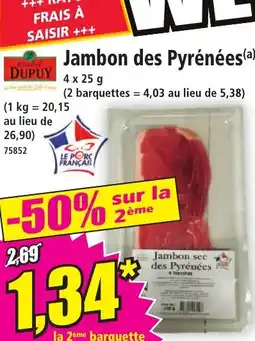 Norma Jambon des Pyrénées offre