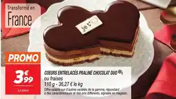 Netto Coeurs entrelacés praliné chocolat duo offre