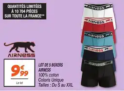 Netto AIRNESS Lot de 5 boxers offre