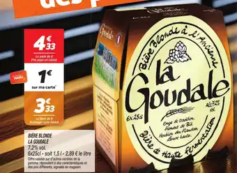 Netto LA GOUDALE  Bière blonde offre