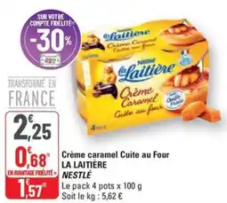 G20 NESTLE La laitière crème caramel cuite au four offre