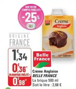 G20 BELLE FRANCE Crème Anglaise offre