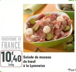 G20 Salade de museau de bœuf à la Lyonnaise offre