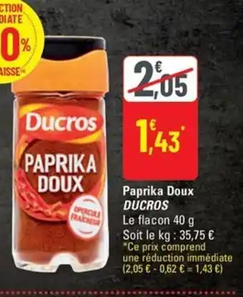 G20 DUCROS Paprika Doux offre