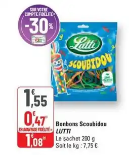 G20 LUTTI Bonbons Scoubidou offre