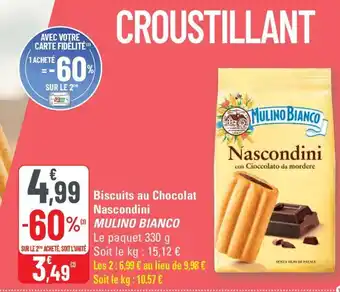 G20 MULINO BIANCO Biscuits au Chocolat Nascondini offre