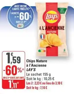 G20 LAY'S Chips Nature à l'Ancienne offre