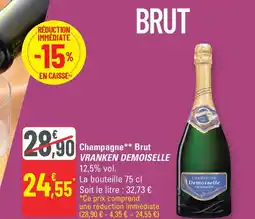 G20 VRANKEN DEMOISELLE  Champagne Brut offre