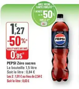 G20 PEPSI Zéro sucres offre