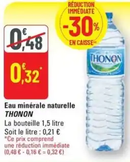 G20 THONON Eau minérale naturelle offre