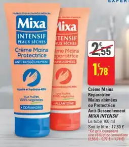 G20 MIXA INTENSIF Crème Mains Réparatrice Mains abîmées ou Protectrice Anti-Dessèchement offre