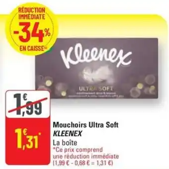 G20 KLEENEX Mouchoirs Ultra Soft offre