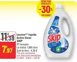 G20 SKIP Lessive liquide Active Clean offre