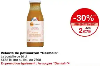 Monoprix Germain velouté de potimarron offre