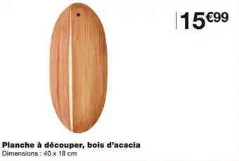 Monoprix Planche à découper, bois d'acacia offre