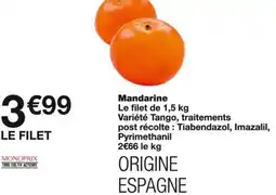 Monoprix Mandarine offre