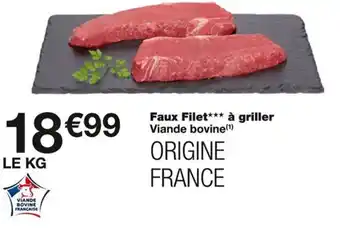 Monoprix Víande bovine française faux filet à griller viande bovine offre