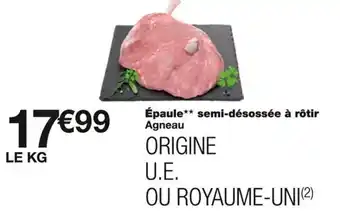 Monoprix Épaule semi-désossée à rôtir Agneau offre