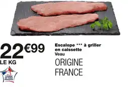 Monoprix Víande de veau française escalope à griller en caissette veau offre