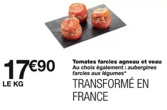 Monoprix Tomates farcies agneau et veau offre