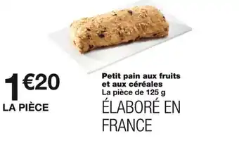 Monoprix Petit pain aux fruits et aux céréales offre