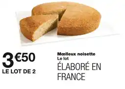 Monoprix Moelleux noisette offre