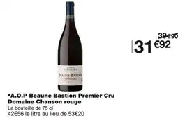 Monoprix Domaine Chanson rouge A.O.P Beaune Bastion Premier Cru offre