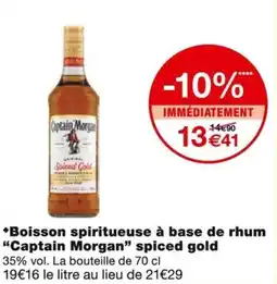 Monoprix Captain Morgan Boisson spiritueuse à base de rhum Spiced Gold offre