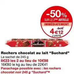 Monoprix Suchard Rochers chocolat au lait offre