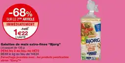 Monoprix Bjorg Galettes de maïs extra-fines offre