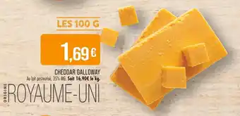 Match Cheddar galloway offre