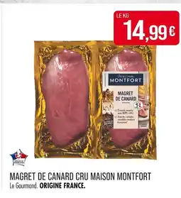 Match MAISON MONTFORT Magret de Canard Cru offre