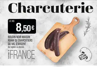 Match VAL D'ARGENT Boudin noir maison adam ou charcutiers offre