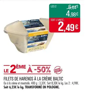 Match BALTIC Filets de harengs à la crème offre