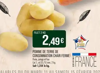 Match Pomme de terre de consommation chair ferme offre