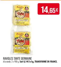 Match TANTE GERMAINE Ravioles offre