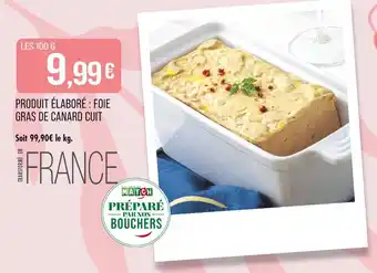 Match Produit élaboré : foie gras de canard cuit offre