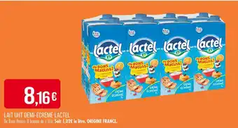 Match LACTEL Lait uht demi-écrémé offre