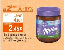 Match MILKA Pâte à tartiner offre