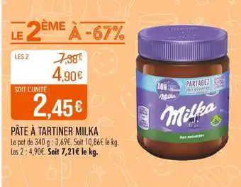 Match MILKA Pâte à tartiner offre