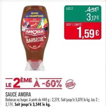 Match Amora Sauce offre