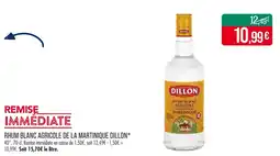 Match DILLON Rhum blanc agricole de la martinique offre