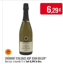 Match JEAN GEILER Crémant d'alsace aop jean geiler offre