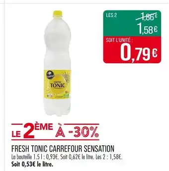 Match Carrefour Sensation Fresh Tonic offre