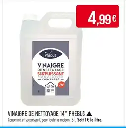 Match PHEBUS Vinaigre de nettoyage 14° offre