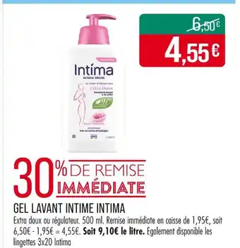 Match Intima Gel Lavant Intime Intima offre