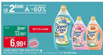 Match SUPER CROIX Lessive liquide par xtra ▲ offre