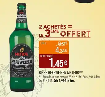 Match METEOR Bière hefeweizen offre