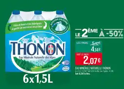 Match THONON Eau minérale naturelle offre